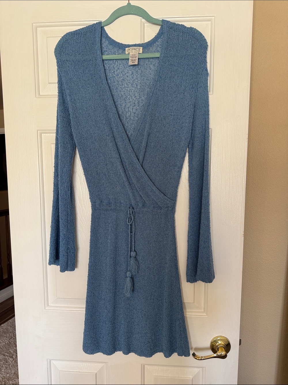 l*space Cornflower Blue Wrap Mini Dress - Picture 4 of 6